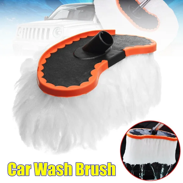 

Car Wash Soft Hair Mop Head Long Handle Mop Car Retractable Brush Special Products Milk Silk Head Dust Duster Cleaning Tools