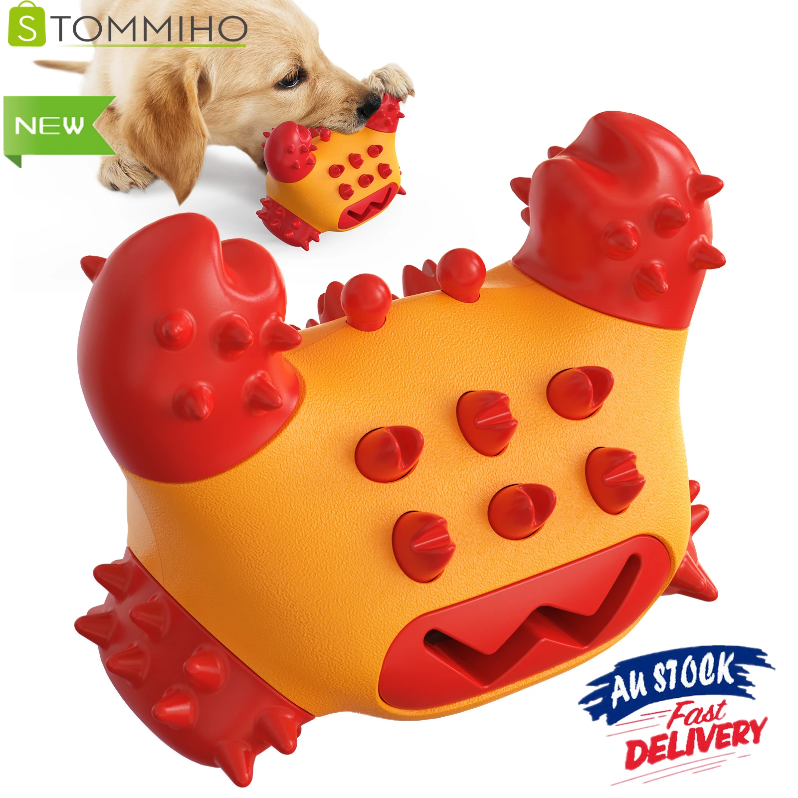 

Игрушки для собак STOMMIHO, утечка крабов, еда, молярные палочки, Жевательная Чистка, искусственная Чистка, стойкость к укусам, многофункциональ...