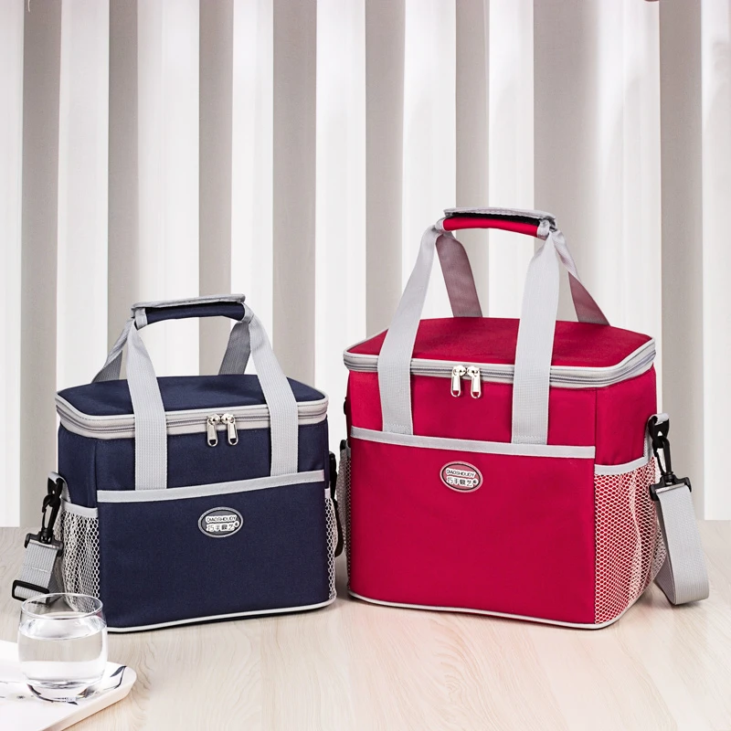 Piquenique à Prova Folha de Alumínio Refrigerador Bolsa Doxford Água Oxford Geladeira Acampamento Comida Lancheira Bolsas Isolamento Térmico 9l – 16l