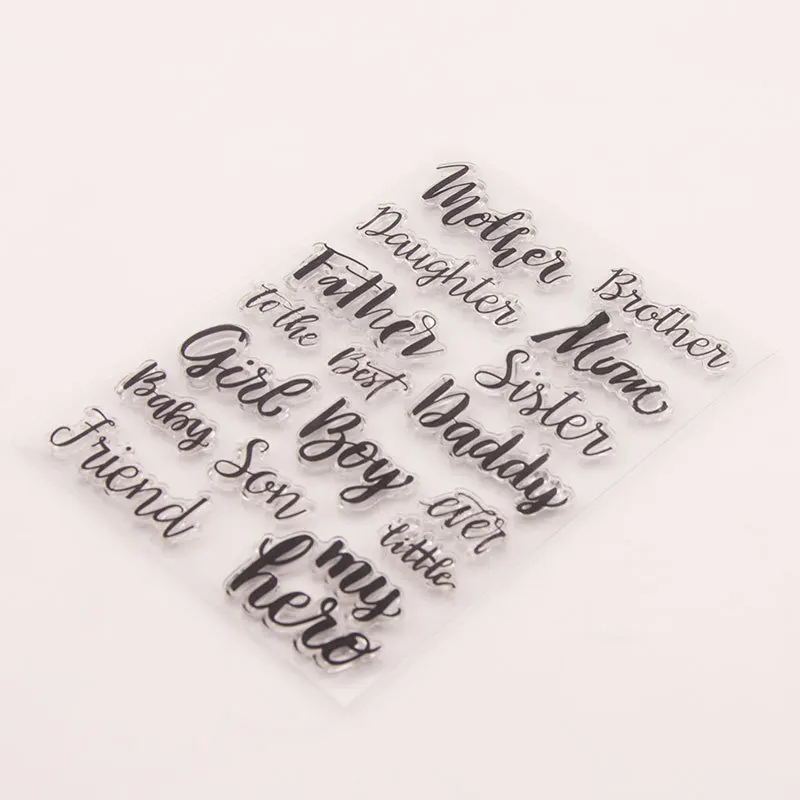 Прозрачный чистый силикон штамп/печать для DIY Скрапбукинг/фотоальбом