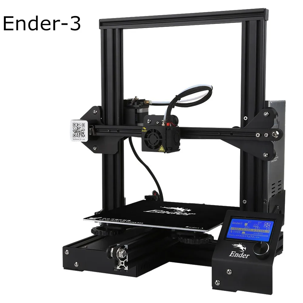 Ender-3 Полностью металлический CREALITY 3D Ender-3/Ender-3X/Ender-3 профессиональный принтер с волшебной конструкцией пластины обновления видения v-слот 3d принтер - Цвет: Ender-3