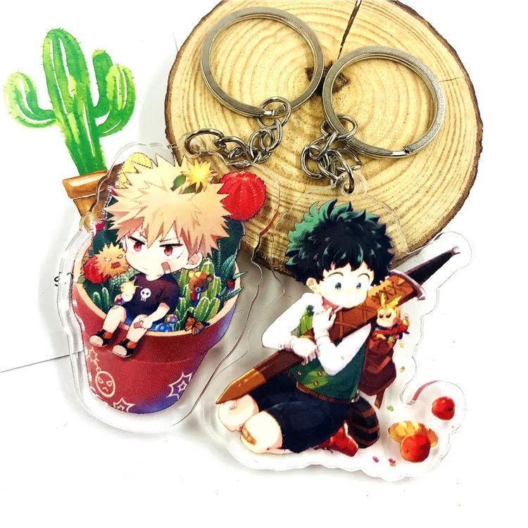 Мой герой academic фигурка игрушка акриловый брелок мидория изуку Bakugou катсуки Todoroki Shoto симпатичный брелок для мальчиков