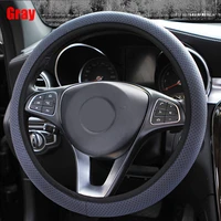 38cm car decor steering wheel cover interior parts protector knitted fabric