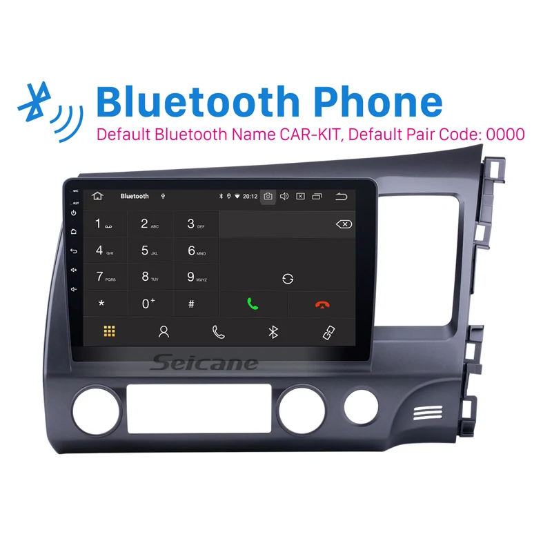 Seicane автомобильный 10 1 &quotNavi Android9.0 Авто радио gps для Honda CIVIC RHD 2006 2011 поддержка 3g Bluetooth