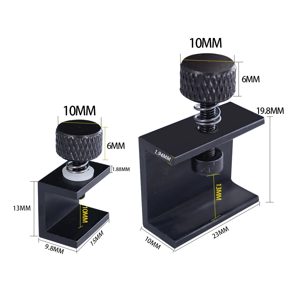 4 шт./лот зажим горячей кровати стеклянный фиксатор Нержавеющий стальной для