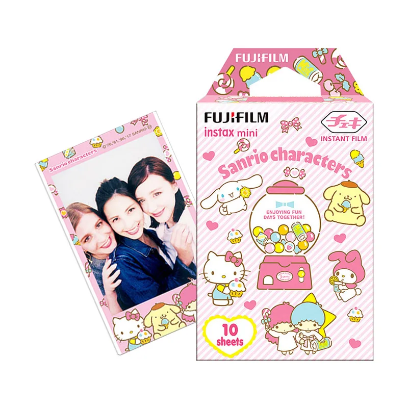 Sanrio Подлинная Fujifilm Instax Mini 8 9 цветная фотобумага 10 шт. для Fuji 9 8 7s 50 90 25 70 Share SP-2 SP-1 Liplay мгновенная камера - Цвет: Sanrio