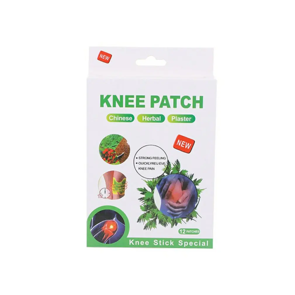

12Pcs Pain Relief Knee Plaster Sticker Patch Wormwood Extract Knee Arthritis Patch Knee Plaster Sticker For Knee