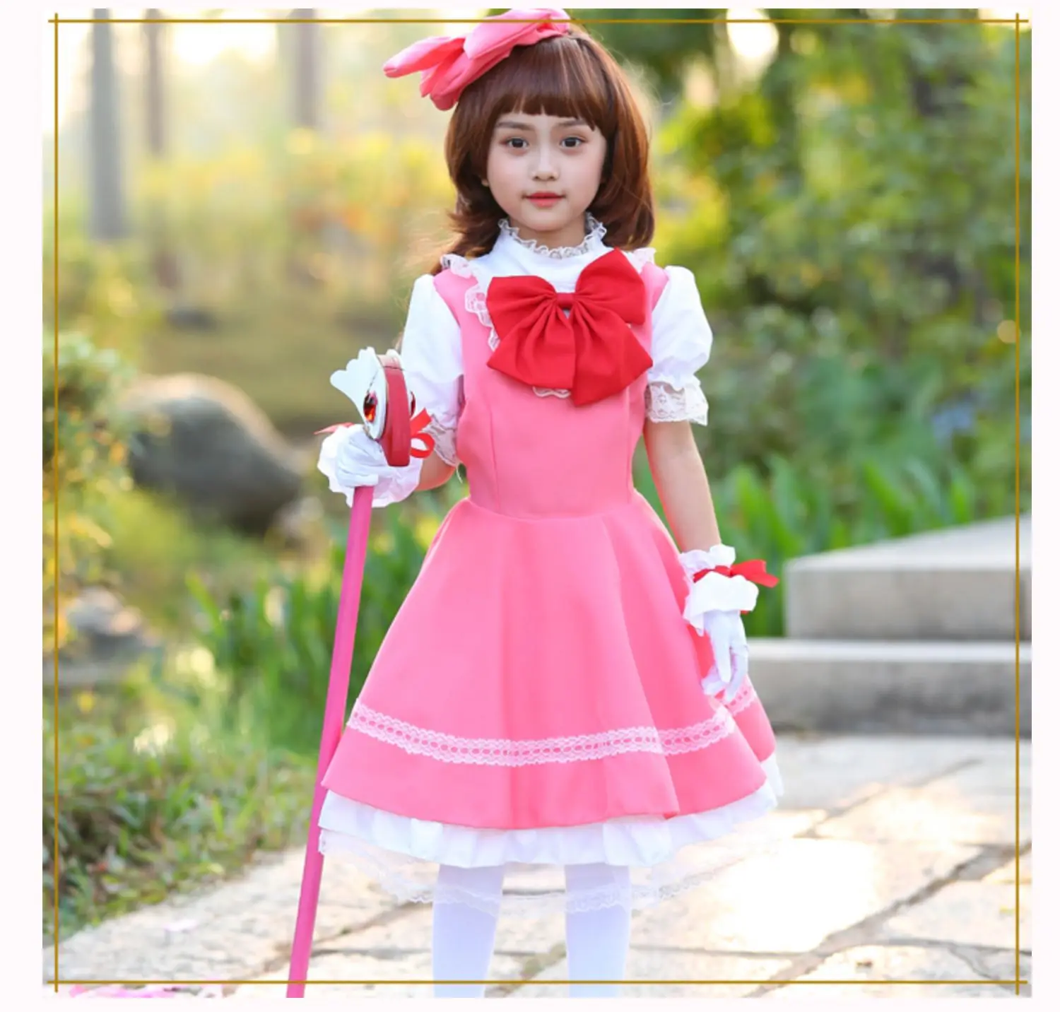 Женское платье принцессы с героями комиксов Сакура Магическая карта для косплея