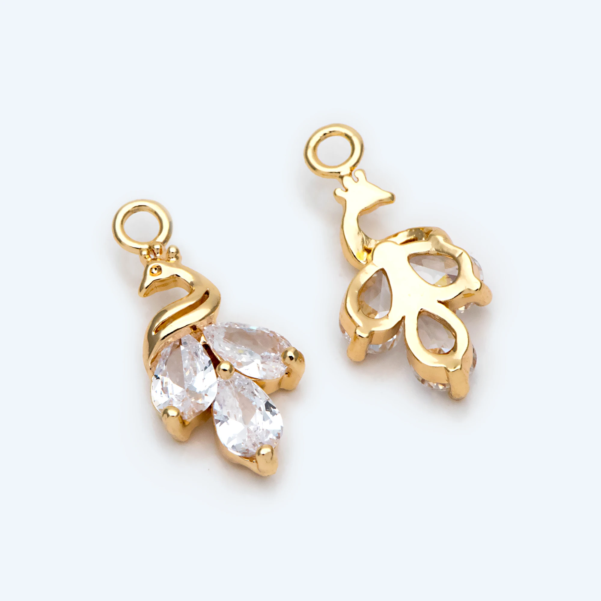 

10 шт позолоченная латунь CZ выложенная звезда прямоугольная подвеска 12x8 мм, для изготовления ювелирных изделий «сделай сам» (GB-1213)