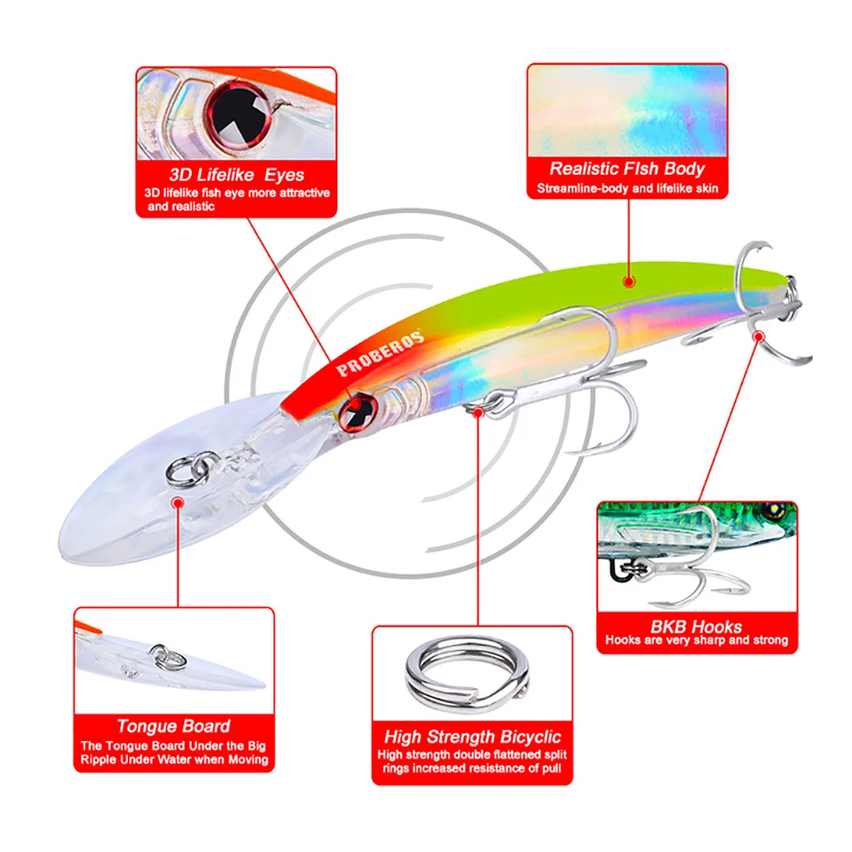 Искусственные приманки воблеры WALK FISH 170 мм 27 г плавающая приманка для рыбалки