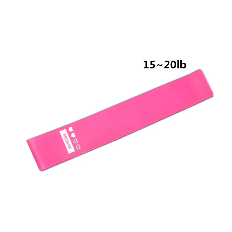 Medium 15-20lbs Набор резиновых резинок с мини-петлями для мужчин, упражнений, тренажерного зала, фитнеса, йоги, клейких ног, уличных, внутренних, спортивных, тренировочных, эластичных лент - Цвет: Medium 15-20lbs