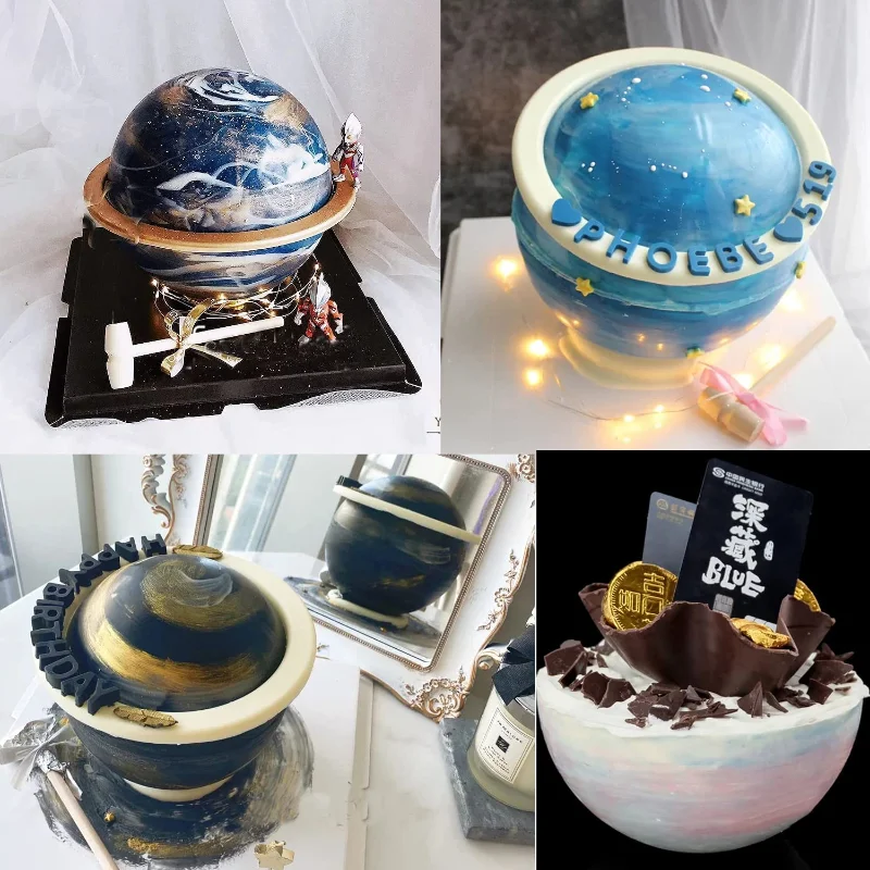 Силиконовая форма сделай сам в виде планеты для мусса кастрюли изготовления