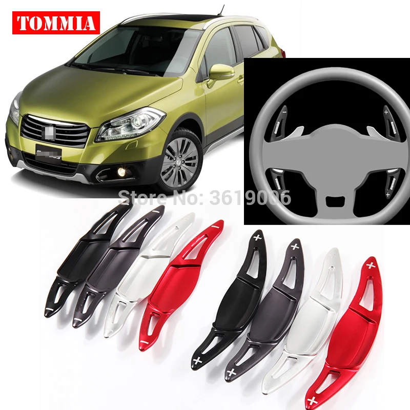 

Алюминиевое весло переключения передач на руль, 2 шт., удлинитель для Suzuki S-CROSS 2014-2018, автостайлинг