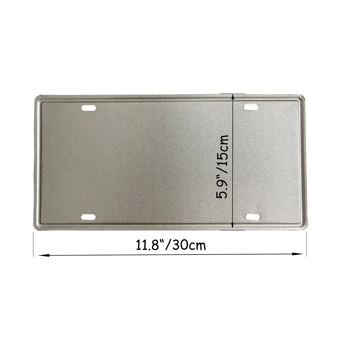 Металлическая пластина с номером автомобиля декоративная линейная