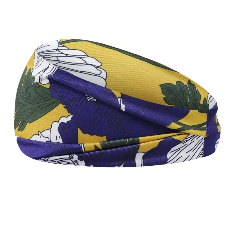 

Bohemian Ladies Printed Wide-Brimmed Sweat-Absorbent Yoga Headband Fashion Sports Multi-Purpose Hair Rope
