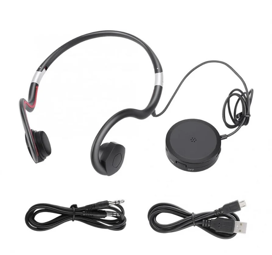

BN802 Bone Conduction earphone old man headset sports built-in battery sound amplifier Hearing Aid headphone