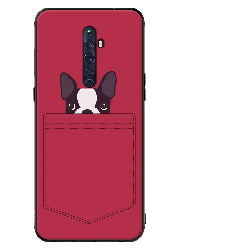 Для OPPO Reno2 Z чехол милый мультяшный Мягкий силиконовый чехол для OPPO Reno 2Z 2 Z чехол для телефона s черный бампер Капа для OPPO Reno2Z