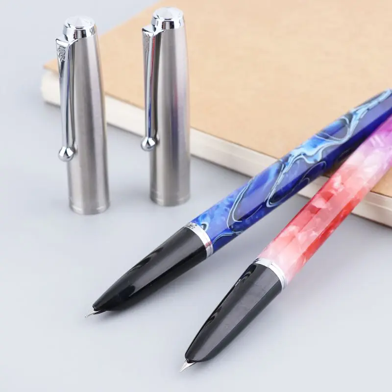 Jinhao 51A роскошные мужские перьевые ручки бизнес ученик 0 38 мм сверхтонкий