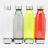 1pcs 750ml bpa free plastic reusable water bottle cola bottle shape for sports camping travel plastic bottles free shipping item
