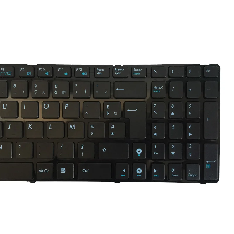 Французская клавиатура с рамкой для ноутбука Asus K52 K52F K52J K53SV K52DE K52JB K52JC K52JE K52N A72 A72D