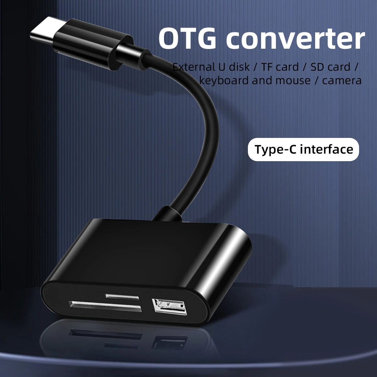 USB Type C кардридер FONKEN OTG адаптер Micro SD/TF для Macbook смартфона кабель передачи данных