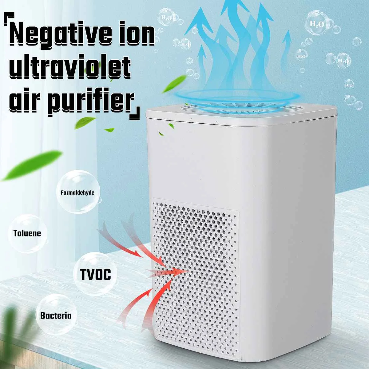 

New Mini Portable Air Purifier USB Low Noise Formaldehyde Dust Removal Smoke Filter PM 2.5 Anti-Allergic Smart Home Air Purifier