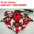 Ико качество полный комплект обтекателя Для HONDA CBR600RR 2009 2010 2011 2012 CBR 600 RR Красный Пламя в черном цвете Обтекатели 09-12 XF27