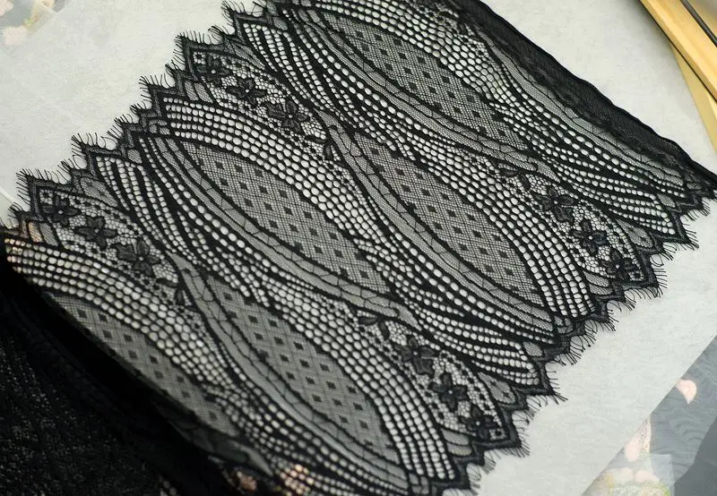 3 м/лот белая черная ширина 33 см утолщенная кружевная отделка для ресниц Сделай