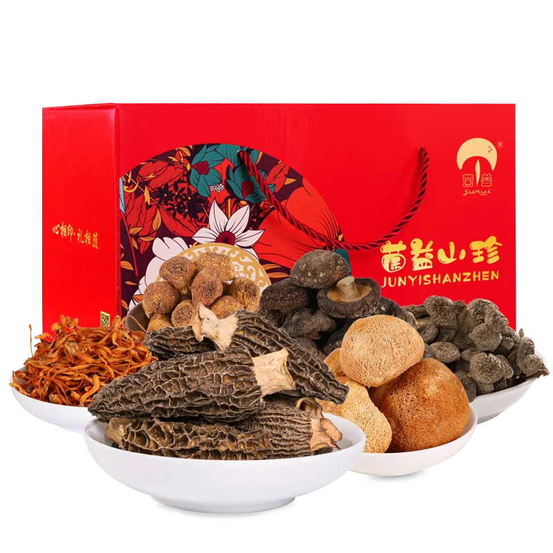 

Giving gift boxes fungus mushroom dry goods package morchella