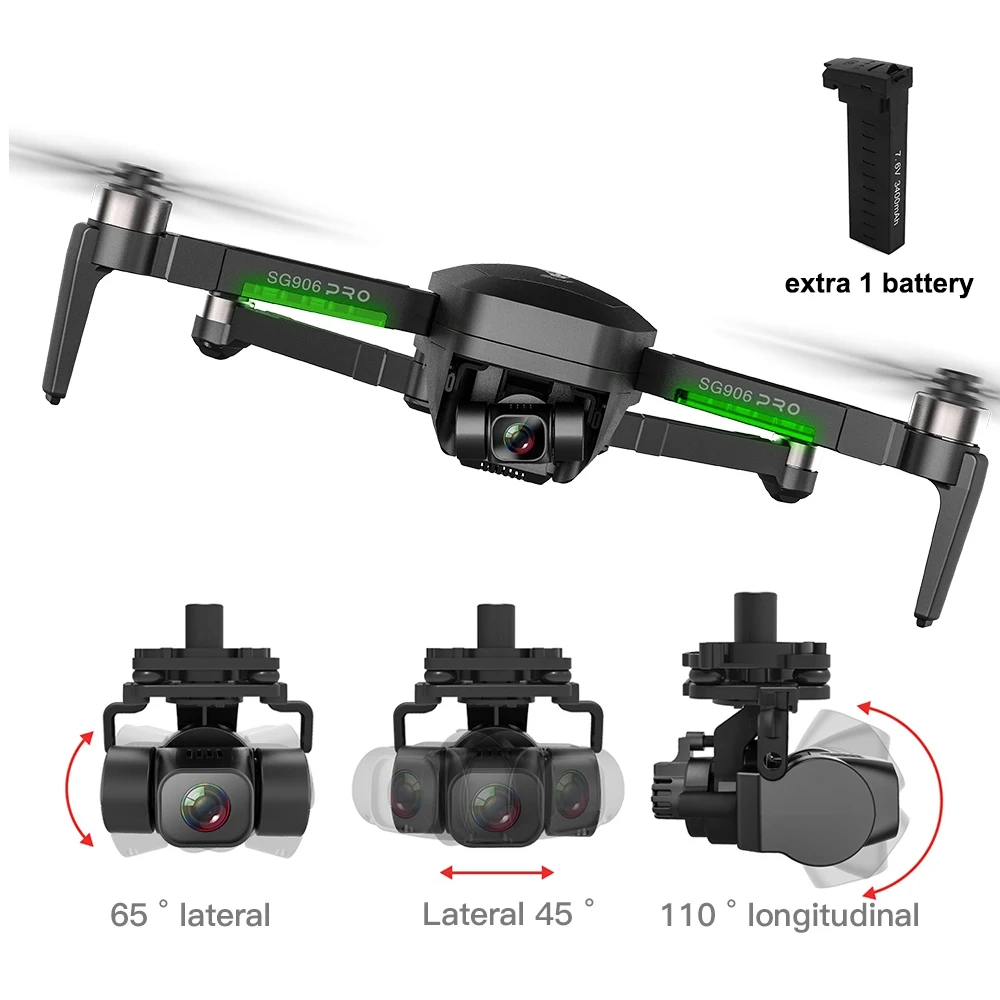 

SG906pro2 GPS RC Drone with 4K Ultra HD Camera FPV Foldable Brushless Drone Three-axis Mechanical Self-stabilizing Pan/tilt