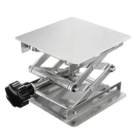 laboratory manual lift platform folding workbench manual height adjustable lifting table 150150mm 200200mm optional