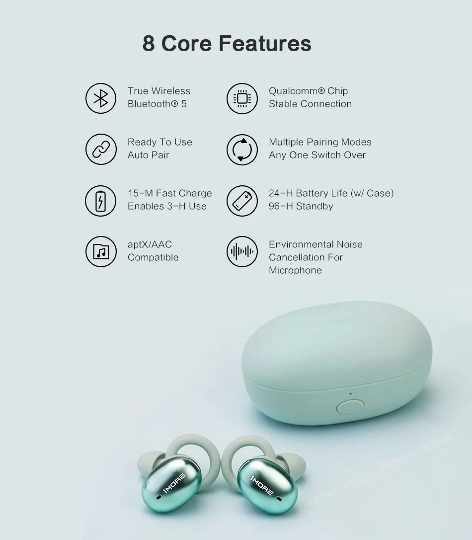 1 еще E1026 TWS наушники беспроводные наушники Bluetooth 5,0 Поддержка aptX& AAC HD Bluetooth Совместимость IOS Android Xiaomi телефон