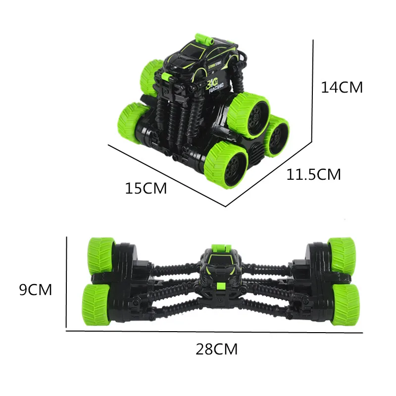 RC автомобиль трюк автомобили 2 4G Рок Гусеничный ролл дети робот высокая скорость