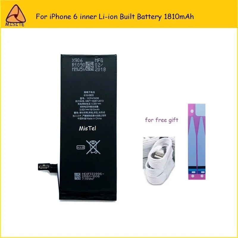 Аккумулятор для iPhone 7 Plus 7G 6 6s 6G 6P 5S 5SE 6SP 1 шт. | Мобильные телефоны и аксессуары