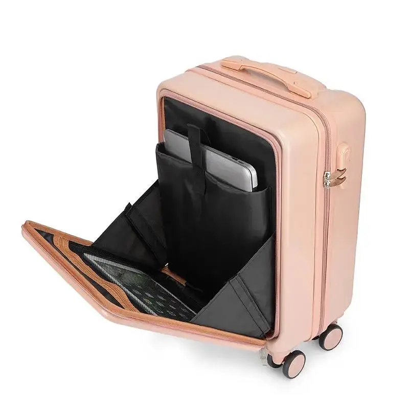 2021 New ABS PC Suitcase Carry On Rolling Luggage Beautiful Boarding Cabin Travel Business For Men Women 20 22 24 26 28 Inch