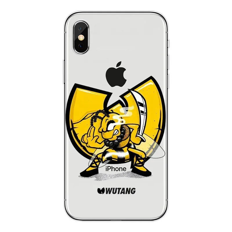 Ультратонкий чехол Wu Tang Clan с мультяшным рисунком для iPhone 7 6 X 6S 8 Plus 5 5S XS XR XSMAX