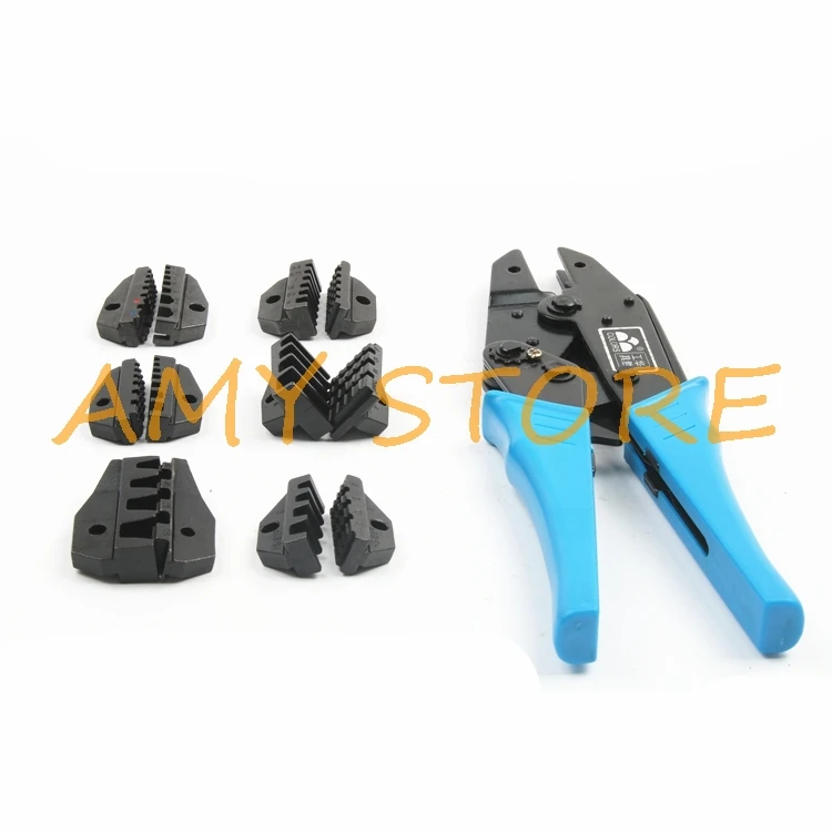 1 шт. плоскогубцы для клемм с храповым механизмом 24 штамповочных наконечника