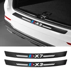 Наклейка на автомобиль для X1 X2 X3 X4 X5 X6 X7 G01 F10 F15 F16 F86 F30 F25 F26 E70 E72, автомобильные аксессуары, углеродное волокно наклейка на багажник