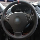 Черная искусственная кожа Чехол рулевого колеса автомобиля для BMW E90 320 318i 320i 325i 330i 320d X1 328xi 2007