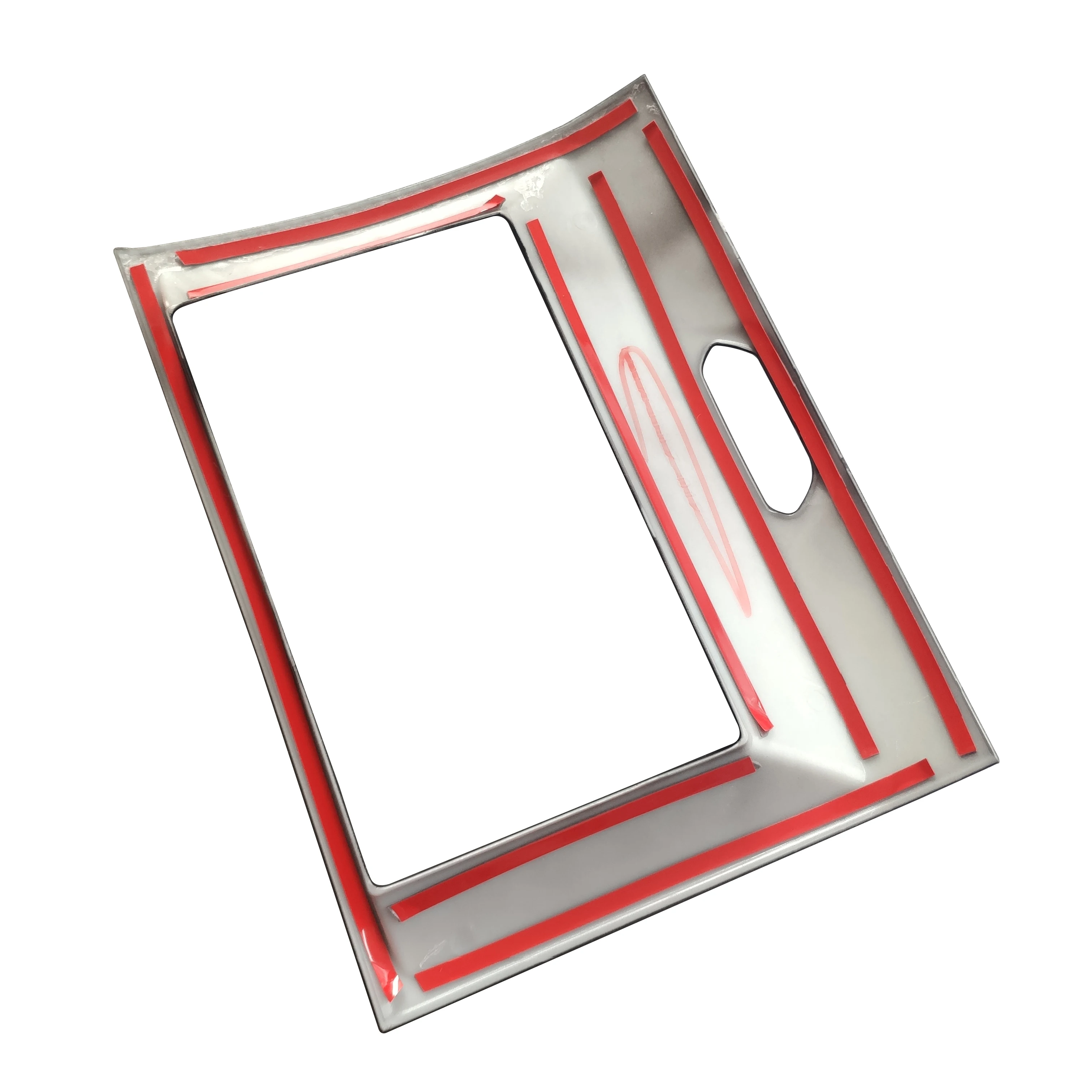 Углеродное волокно цветная внутренняя Центральная навигационная рамка для Ford