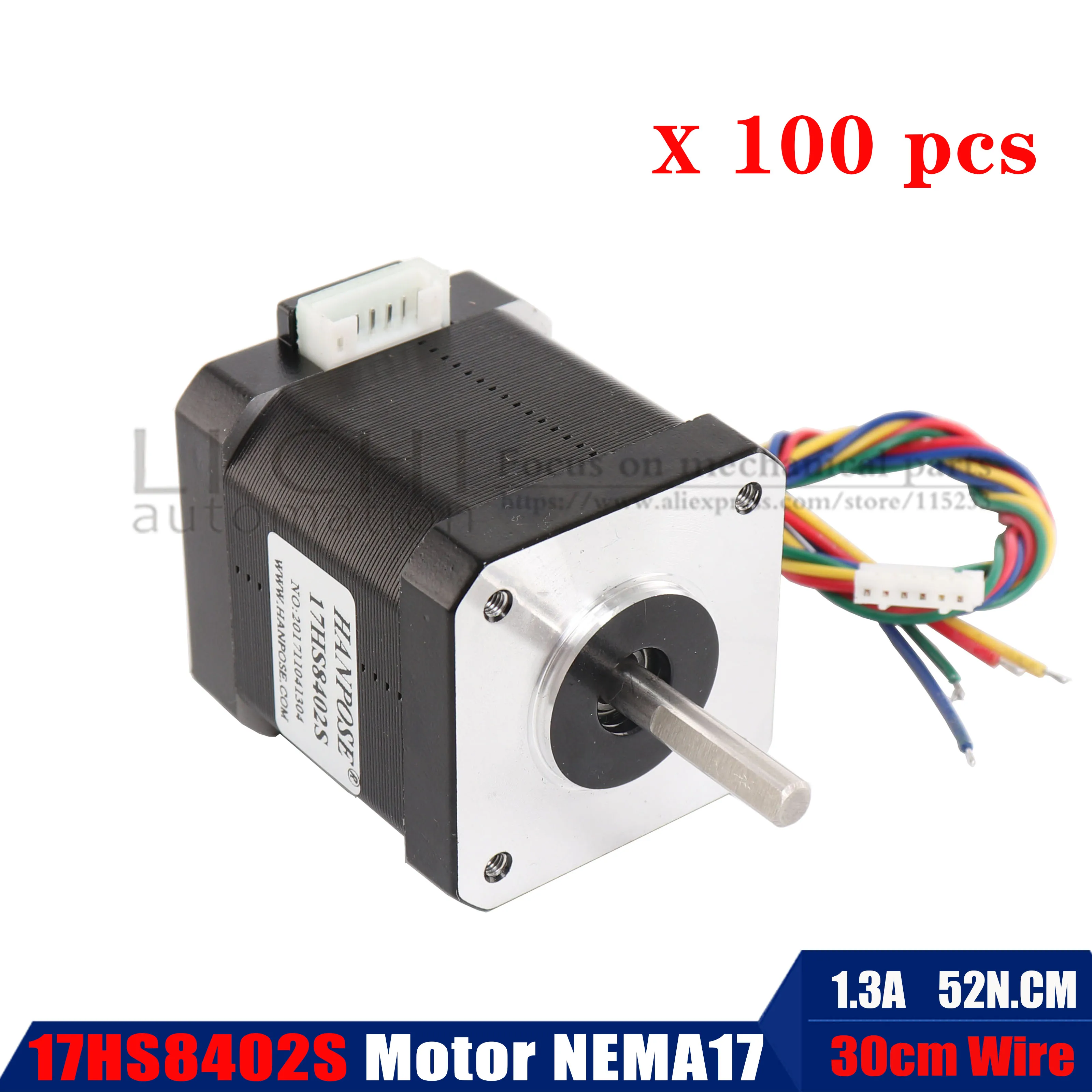 Nema 17 шаговый двигатель 4 свинцовый 48 мм Nema17 52Ncm 17HS8402S для 3D принтера CNC XYZ|Шаговый