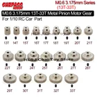 Surpass Hobby 1 шт. M0.6 3,175 мм 13T 14T 15T 16T-19T 23T-28T 29T-31T 32T 13T-33T Металлическая Шестерня мотора для радиоуправляемого автомобильного двигателя 110