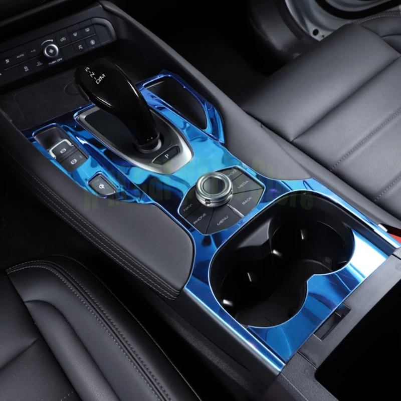 

Центральная консоль из нержавеющей стали для Haval F7 F7X 2019 2020, панель переключения передач, подставка для чашки, крышка, отделка, аксессуары, автостайлинг