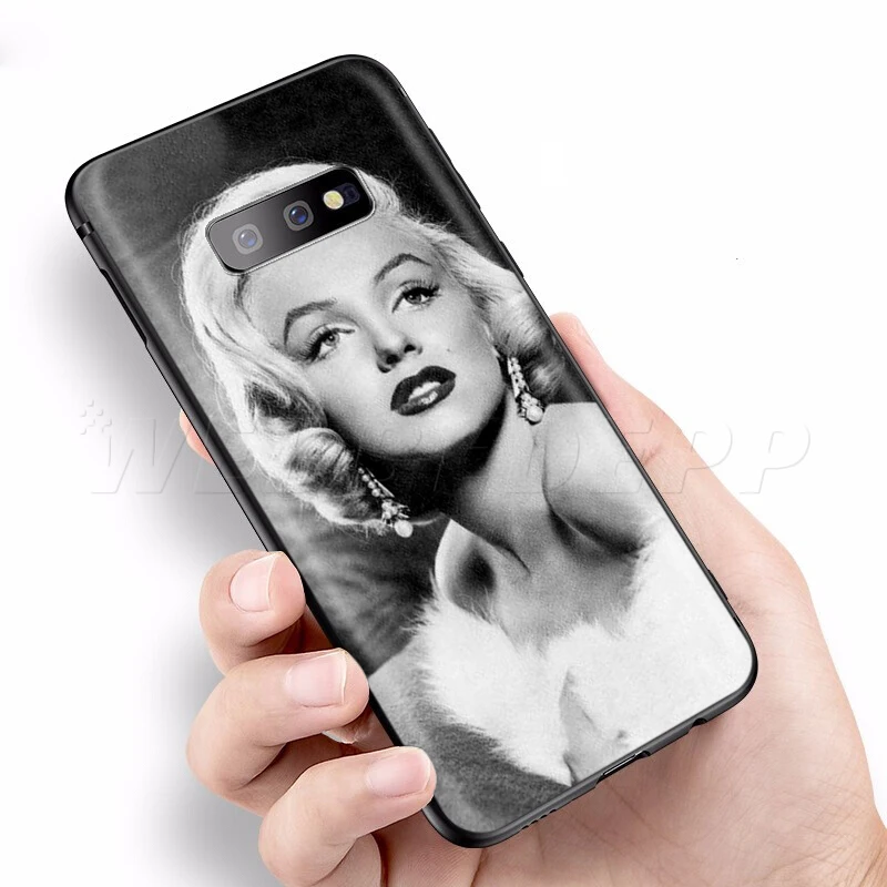 Webbedepp Мэрилин Монро Чехол для samsung Galaxy S7 S8 S9 S10 Edge Plus Note 10 8 9 A10 A20 A30 A40 A50 A60 A70