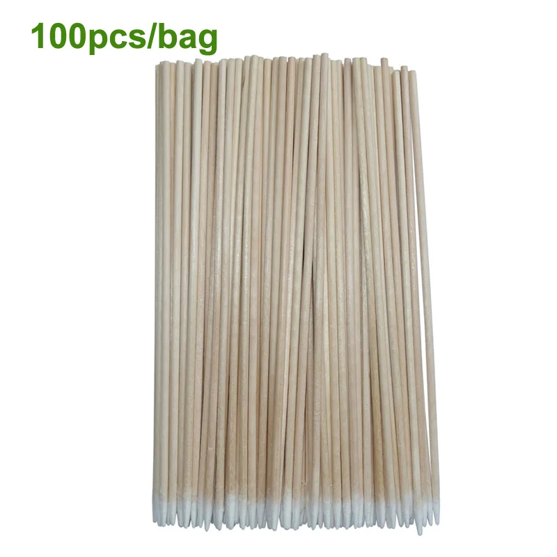 Зеленый мир 100 шт./лот 6 дюймов оружейная Чистящая ватные тампоны большой