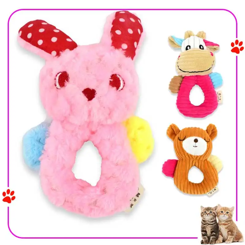 

Squeaky Dog Cat Toy Chew Rabbits Catnip Soft Plush Goods Games Toys for Interactive Dogs Toys Cats Accessories Cats Pet Products
