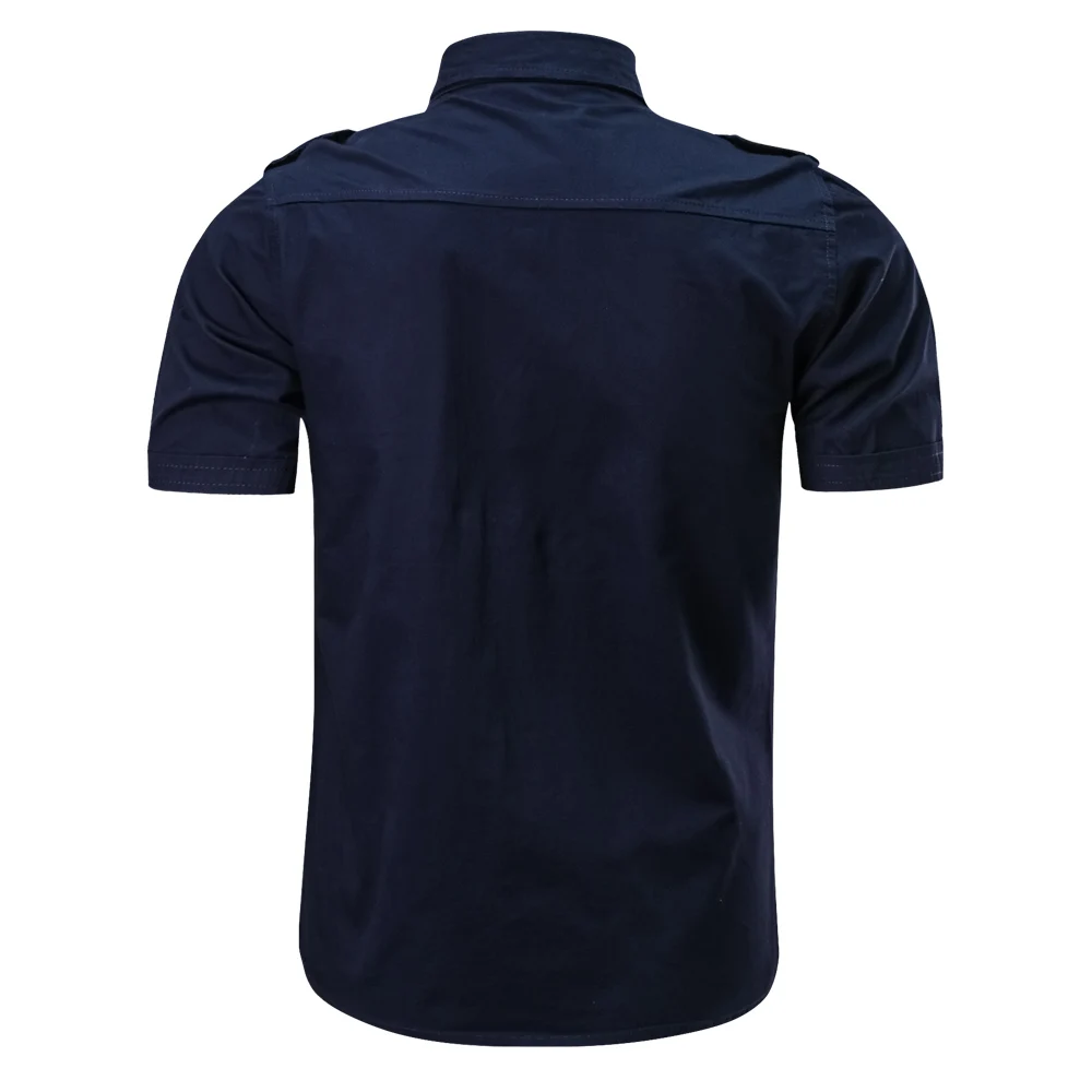 

Summer Cotton Army Shirt Men Fashion Casual Military Short Sleeve Shirts Male Airborne Tactical Shirts Camisa Militar Masculina