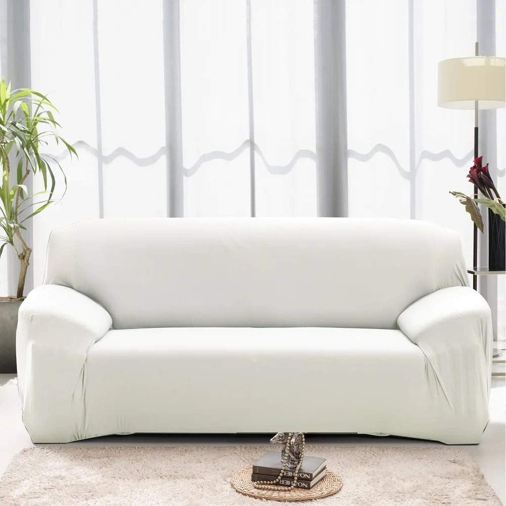 

Solid Color Elastic Sofa Cover Cotton All-inclusive Stretch Sofa Cover for Living Room funda sofa