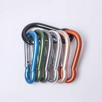 aluminum alloy carabiner key spring snap clip outdoor camping water bottle multiple colour button the keys for hasp tool