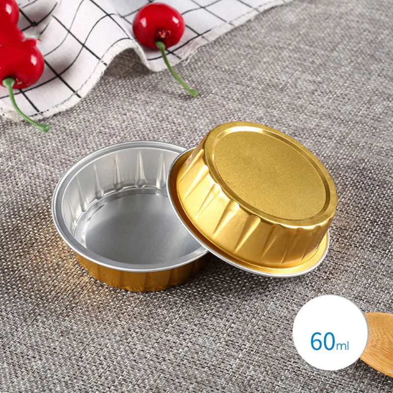 50 шт. одноразовых бриллиантовых коробок из алюминиевой фольги для выпечки